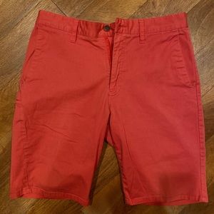 Red/salmon volcom shorts